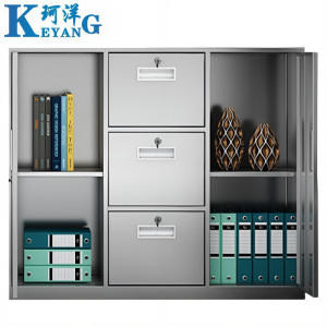 珂洋 不锈钢矮柜 中三斗 台