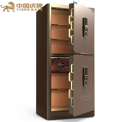 虎牌保险柜办公家用3c认证指纹密码保险箱100/120/150单双门/全钢防盗/入墙床头柜