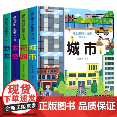 藏起来的小秘密 第2辑 共4册 3-6岁的儿童3D立体翻翻书籍 幼儿启益智玩具书