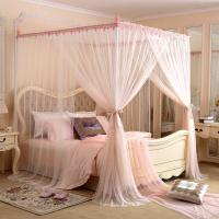 家柏饰(CORATED)落地三开公主蚊帐加密加大蚊帐不锈钢烤漆支架蚊帐1.5/1.8双人