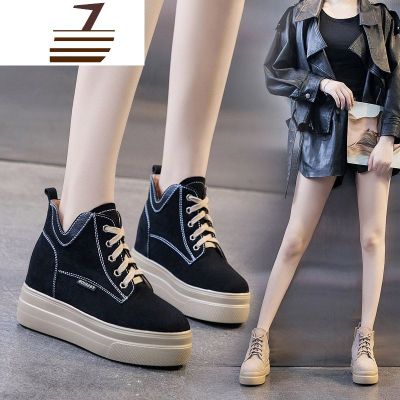 尗卡真皮马丁靴女短靴2020新款韩版内增高小码厚底松糕鞋百搭单靴女士靴子