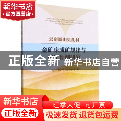 正版 云南巍山县扎村金矿床成矿规律与成矿预测研究 丁星妤,杨广