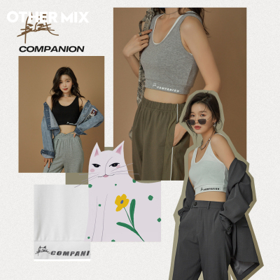 OtherMix内搭小背心IP联名2021年新款吊带春季设计感小众短上衣女