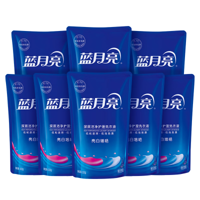 蓝月亮 薰衣草亮白增艳洗衣液袋装500g*8