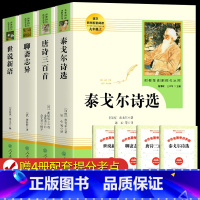 人教版 九年级上册全4册+赠考题册 [正版] 人教版泰戈尔诗选唐诗三百首世说新语聊斋志异书 原版原著初中生版 9九年