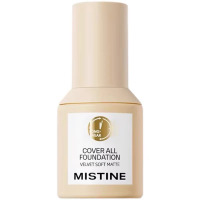 蜜丝婷Mistine粉底液全新小金盾 提亮肤色防水防汗隐形毛孔遮瑕雾面妆感控油持久不脱妆30g NN120 自然白