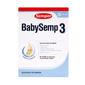 原装进口森宝Semper 经典版 婴幼儿配方奶粉3段(12-18月) 800g/盒