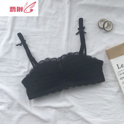 夏季2020新款少女蕾丝聚拢内衣女胸罩性感收副乳无钢圈文胸套装费琳