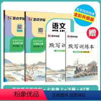 [7年级上+下册]语文同步练字帖 [正版]墨点七年级八年级初中生语文同步字帖上册下册人教版小升初衡水体英语初一正楷书钢笔