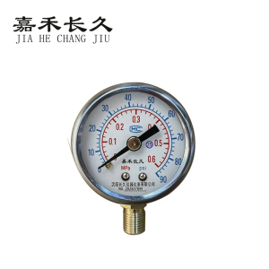 嘉禾长久 压力表 Y50 0-0.6Mpa 块