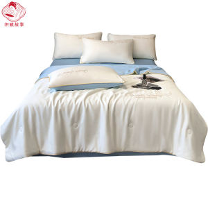 织娘故事 夏被四件套 200x230cm夏被+床单245x245cm+枕套2只/套