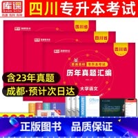 [文科·语文+英语+计算机]历年真题 [正版]库课2024四川专升本历年真题试卷英语大学语文计算机基础高等数学专升本复习