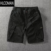 HLCOMAN日系夏宽松休闲短裤直筒中裤男士五分裤工装裤大口袋短裤
