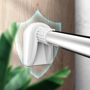 京城派 窗帘杆伸缩弹簧杆免打孔安装加厚收缩杆配件支架罗马杆单杆窗帘轨道伸缩杆免打孔阳台收缩杆子罗马杆加厚窗帘杆子轨道