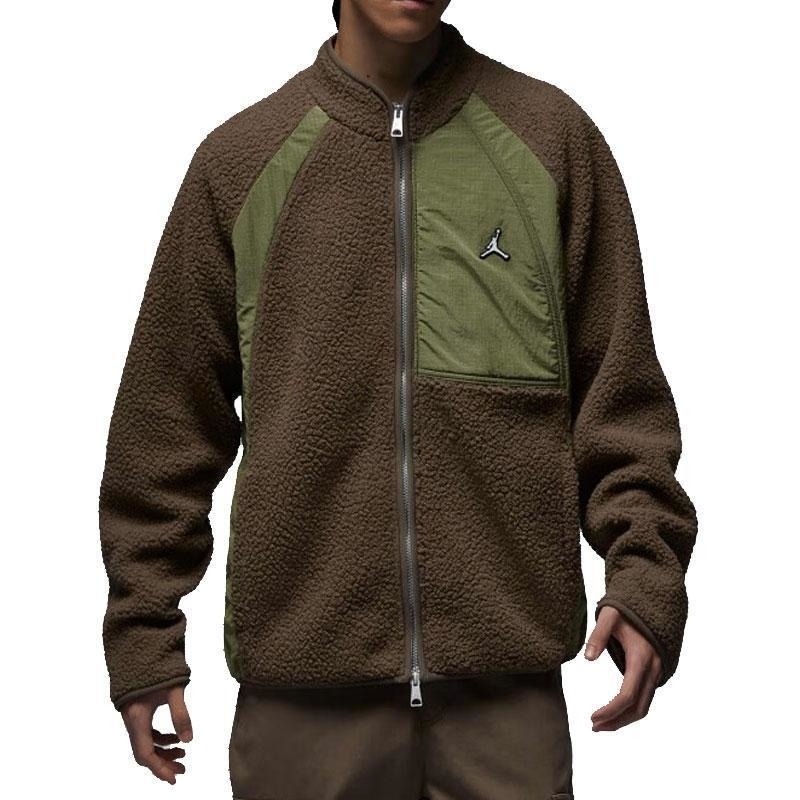 NIKE耐克外套运动休闲保暖抓绒立领男装夹克FV8450-274 D