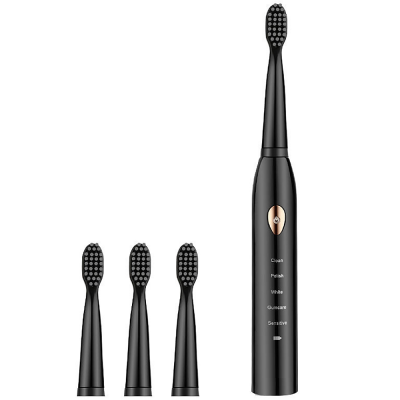 尼卡电动牙刷USB充电震动五档成人儿童声波自动软毛防水BB-201