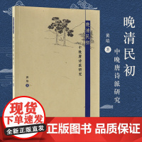 晚清民初中晚唐诗派研究 黄培 著 16开平装 对大量诗歌作品详细解读和文本分析 揭示诗派的发展流变、诗歌的效法对象、诗学
