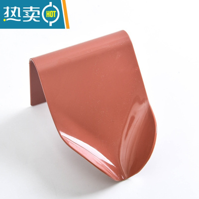 敬平北欧ins香皂罩肥皂盒置物架壁挂式沥水卫生间免打孔家用洗漱台 沥水肥皂盘-巧克力色3个装