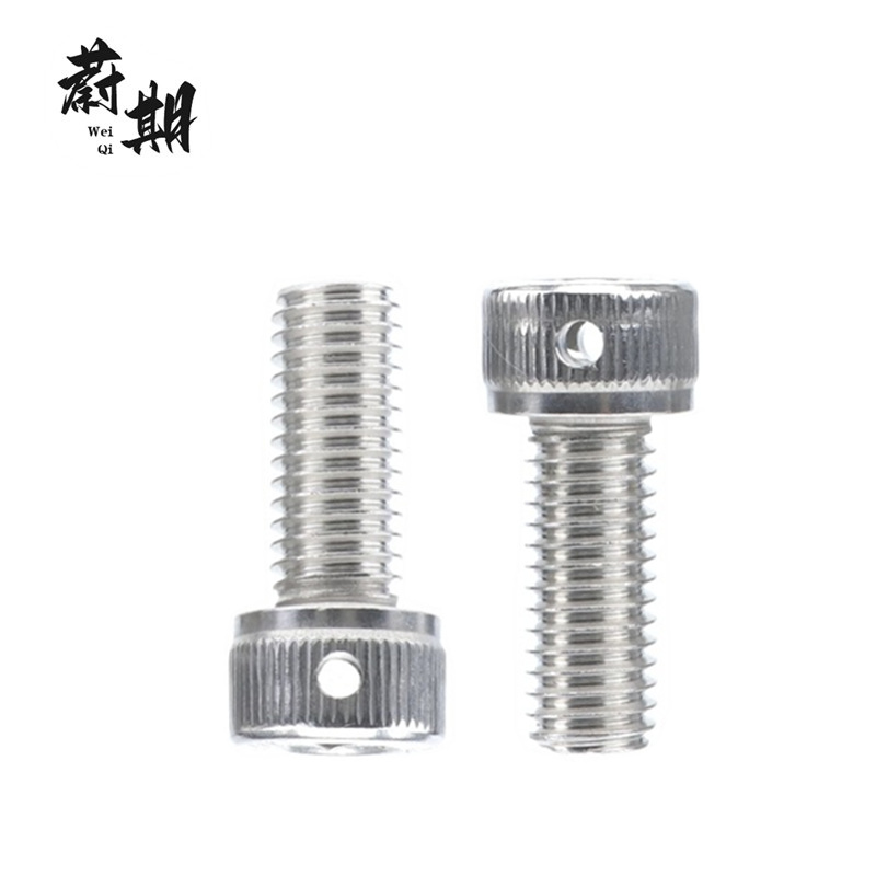 蔚期 不锈钢圆柱头内六角头部带孔螺钉 M10*55 个