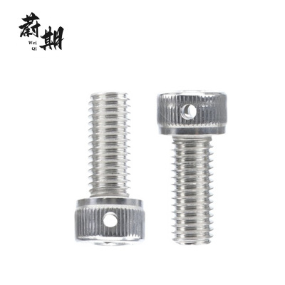 蔚期 不锈钢圆柱头内六角头部带孔螺钉 M10*55 个