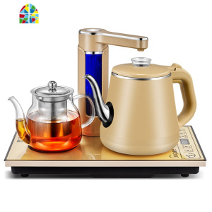 全自动上水壶电热烧水壶家用智能自吸抽水式电茶壶茶具电磁茶炉 FENGHOU 宝马金保温送茶具七件套