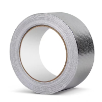 盛京联硕 玻纤布铝箔胶带隔热保温耐高温玻纤布胶带 宽度80mm长度约25米 卷