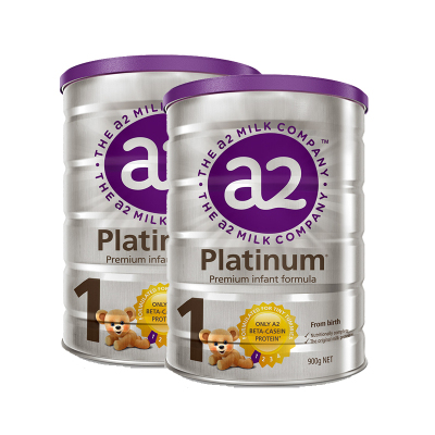 2罐装|澳洲a2Platinum白金版婴幼儿奶粉1段900g(0-6个月)