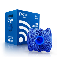 奥威尔(OWIRE) SSKJ-C6-68BL 0.58mm加粗 蓝 六类4对非屏蔽网线 305.00 米/箱