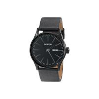 Nixon Sentry Leather 尼克松腕表潮流男款春秋新款经典黑色皮带