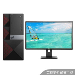 戴尔(DELL)Vostro 3650-R1308 英特尔® 酷睿™ i3 台式主机19.5英寸显示器 i3-6100 4G 500G win10