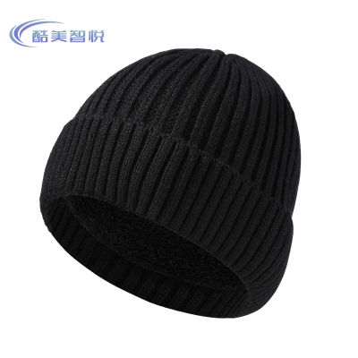 酷美智悦 黑色加绒毛线帽 KM-BH832 顶