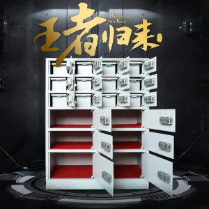 汉诺鑫威办公室酒店保管想保险柜贵重物品机械保管箱总台客用保险柜4/6/7/8/9/10/18门保险柜