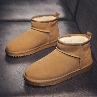 冬季新款加绒雪地靴时尚休闲户外运动防寒保暖高帮东北棉鞋男鞋