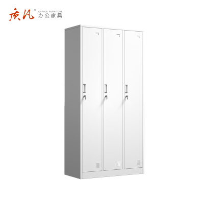 苏宁 质凡 办公家具 三门更衣柜储物柜带锁多门柜/ZF-GYG006/900*420*1800