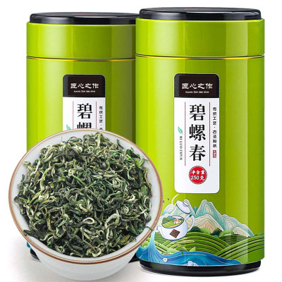 源御露碧螺春茶叶明前春茶浓香型绿茶非红茶非花茶礼罐装新茶匠心国风绿罐