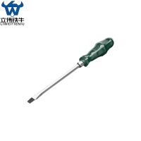 立伟铁牛绿胶炳螺丝刀6*150一字敲击型/把