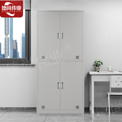 德尚伟业士兵柜内务柜干部双人铁皮柜宿舍军官更衣储物柜 四门物品柜加厚款