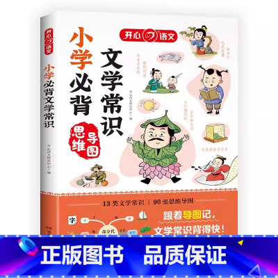 必背文学常识 小学通用 [正版]2025语文 小学生必背文学常识思维导图速记人教版1-6年级语文基础知识大全小升初真题训