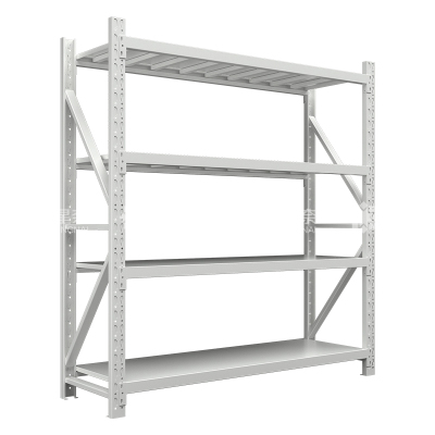 鑫星奈XXN4010317 仓储货架库房置物架重型货架灰白色主架1500*500*2000mm/300kg