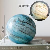 美帮汇星球台灯 吊灯餐厅吧台另类星系床头灯摆件艺术玻璃灯球橱窗 星球台灯Neptune海王