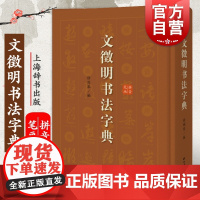 文徵明书法字典 行书草书碑帖墨迹徐剑琴编名家书法临摹工具书正版书籍赤壁赋千字文西苑诗上海辞书出版社书法赏析毛笔字帖工具书