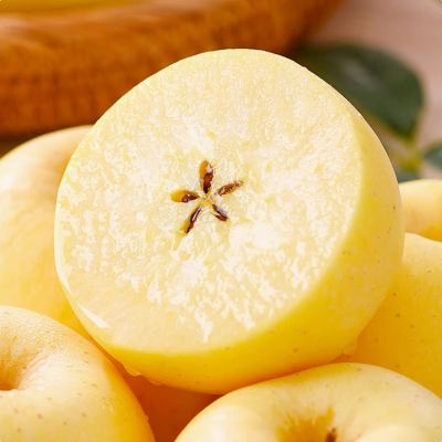 陕西洛川维纳斯黄金苹果优选礼盒带提手 苹果水果