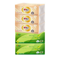 心相印抽纸套装DT15100抽纸2包+DT55100抽纸3包