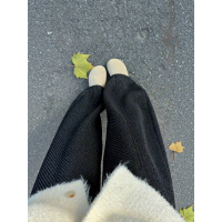 雪尼尔加绒裤女加厚新款秋冬保暖棉裤小个子慵懒阔腿裤子_634_600