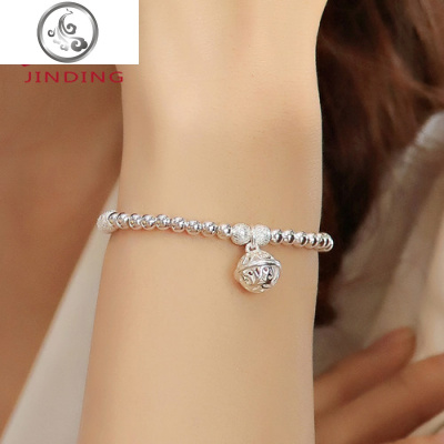 手链女纯银网红学生简约圣诞节送女友宫铃铛手串ins小众设计 JiMi