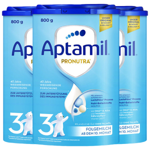 [3罐装]Aptamil德国原装进口爱他美经典版3段10-12个月婴幼儿配方奶粉800g