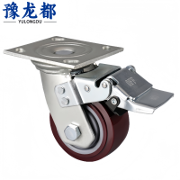 豫龙都全刹脚轮五寸个