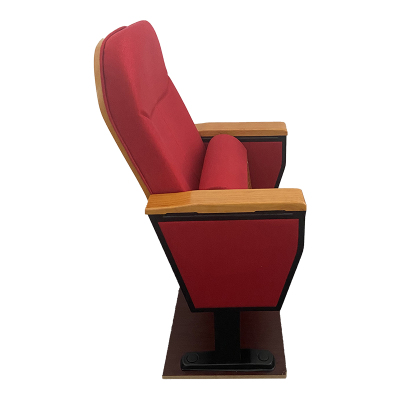 臻远ZY-LTY-06礼堂椅剧院椅会议室椅子红色不带前写字板单人位