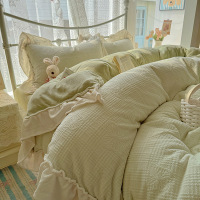 法式牛奶绒四件套加厚保暖珊瑚绒冬季床单被套双面加绒床笠三件套