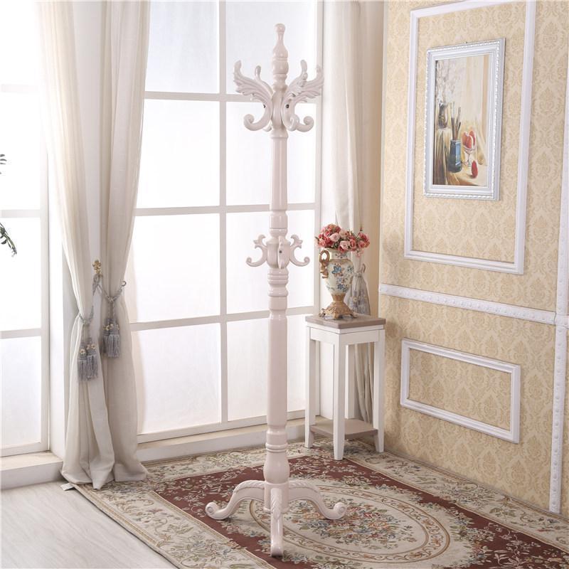 森美人挂衣架 落地家用实木衣帽架 简约现代立式衣架组装欧式卧室